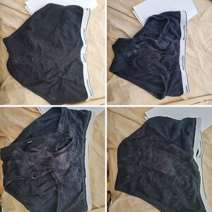 Black FOTL husky boys size XL briefs exclusively for cum rag