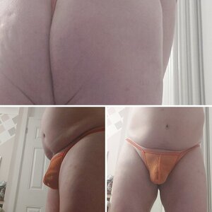 Orange thongs