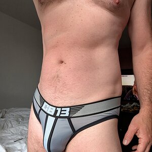 Grey Mesh Briefs