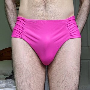 Pink bikini briefs